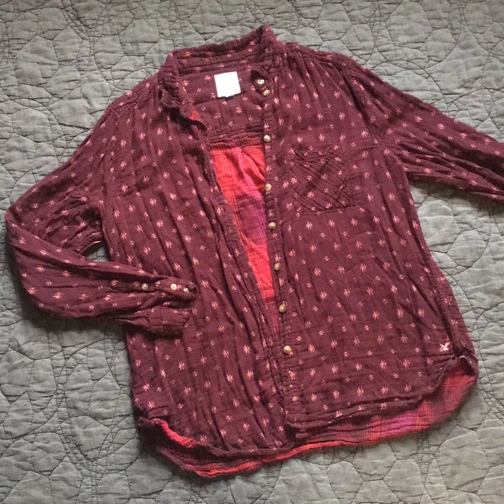 AEO Vintage Boyfriend Button Down size Large